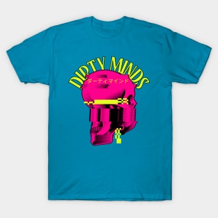 Dirty Minds Glitch Skull T-Shirt